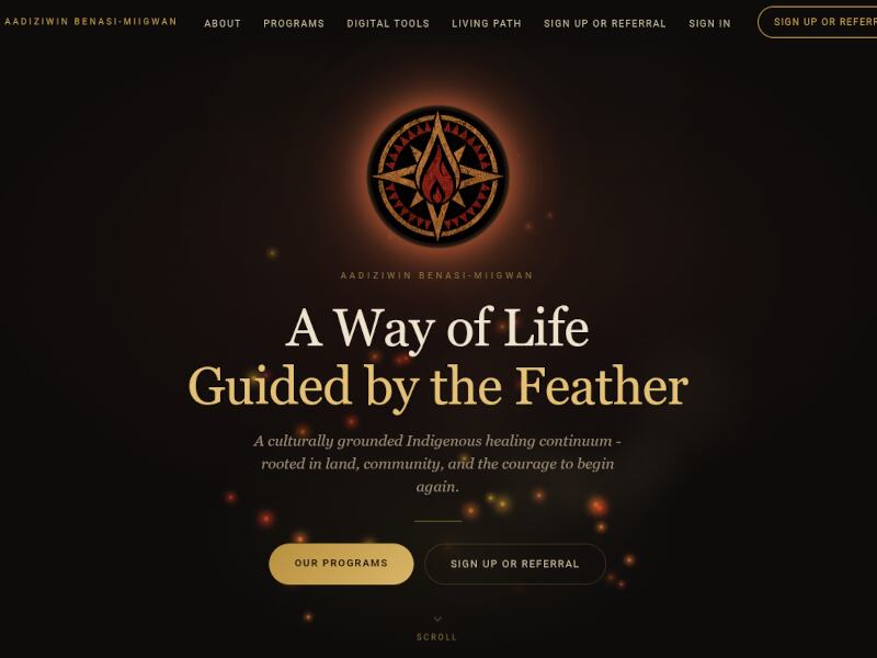 aadiziwinbenasi-miigwan.com &mdash; a website built by DivWeb