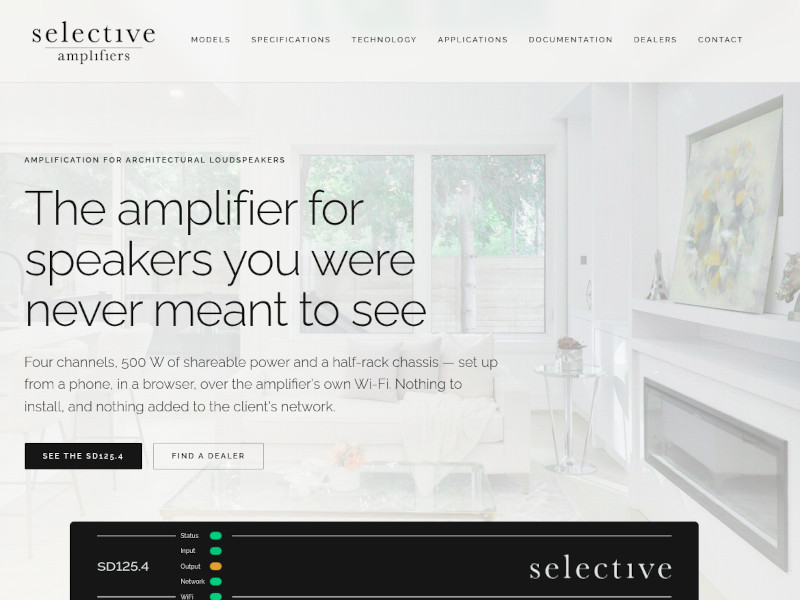 SelectiveAmplifiers.com screenshot